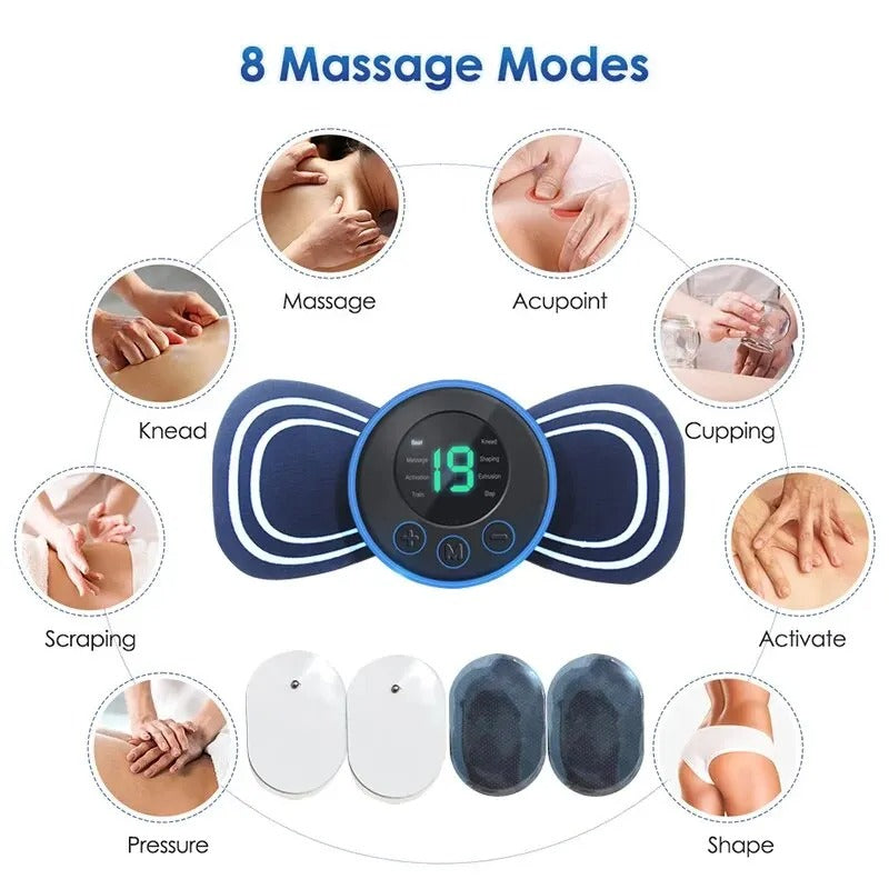 EMS Neck and Shoulder Massager - with Remote and Electrode Pads