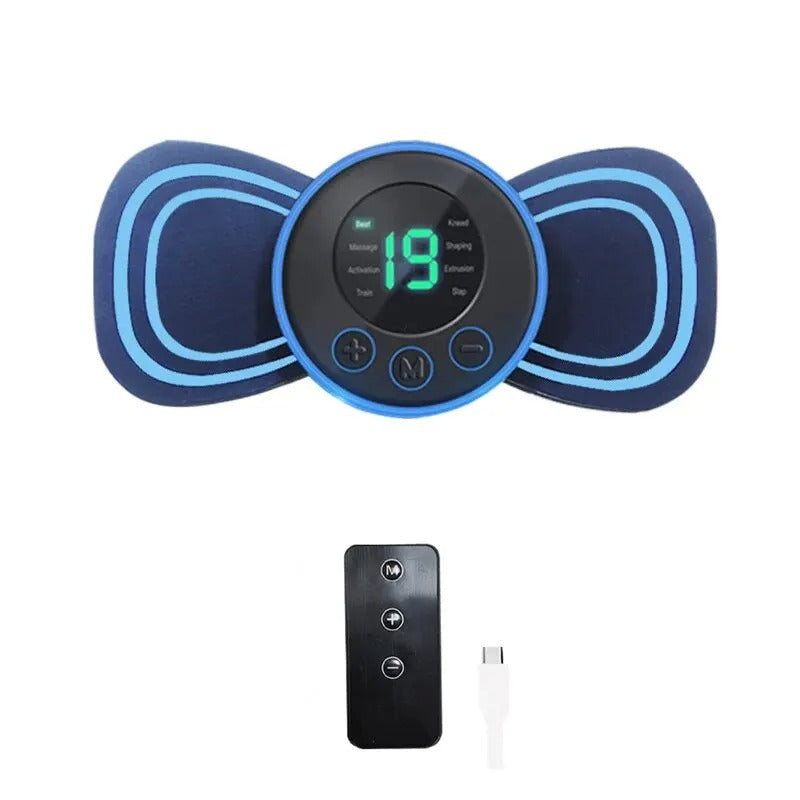 EMS Neck and Shoulder Massager - with Remote and Electrode Pads