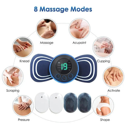 EMS Neck and Shoulder Massager - with Remote and Electrode Pads