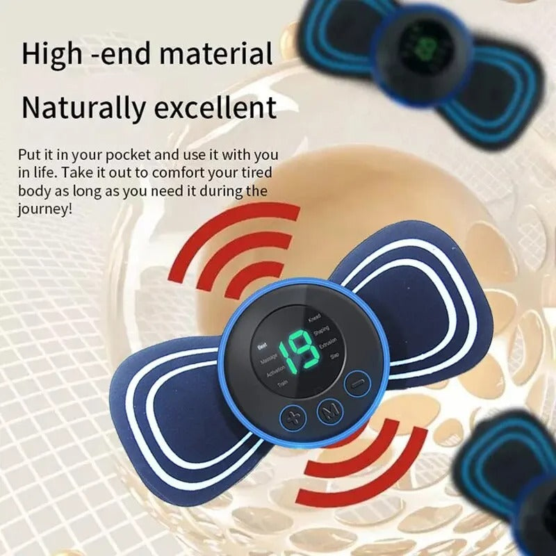 EMS Neck and Shoulder Massager - with Remote and Electrode Pads
